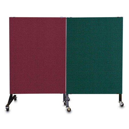 United Visual Products Enclosed Corkboard, 3 Door, 96"x48", 4" Fra UV3420-BRONZE-RUBBER